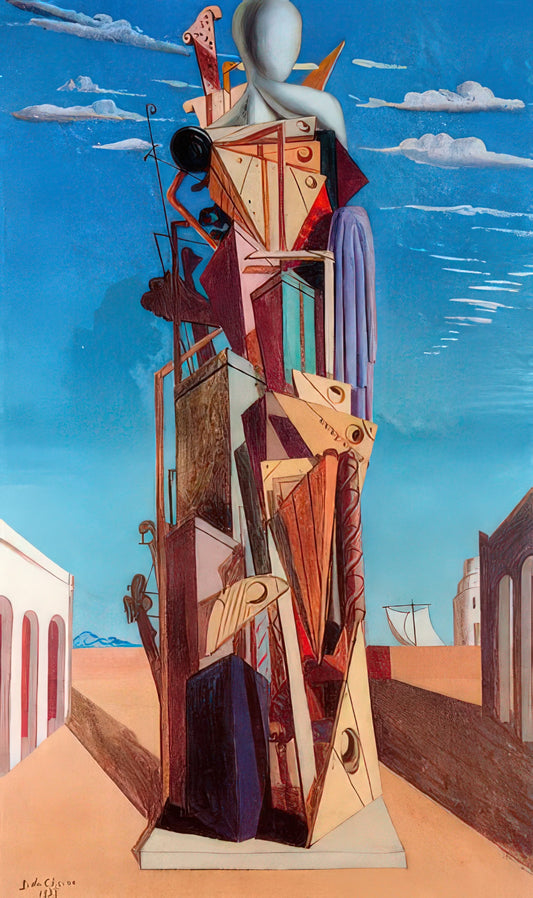 Giorgio de Chirico Lithograph: A Collector's Guide to Metaphysical Masterpieces - THE GREAT MACHINE 1925 by Giorgio de Chirico
