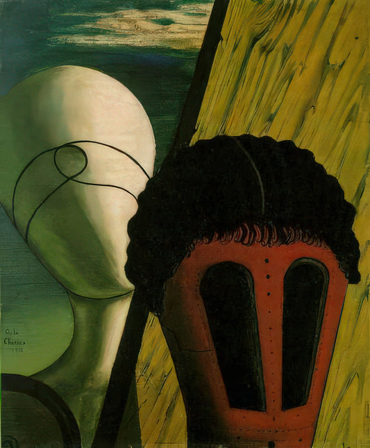 Giorgio de Chirico Print: A Collector's Guide to Metaphysical Masterpieces - TWO HEADS 1918 by Giorgio de Chirico