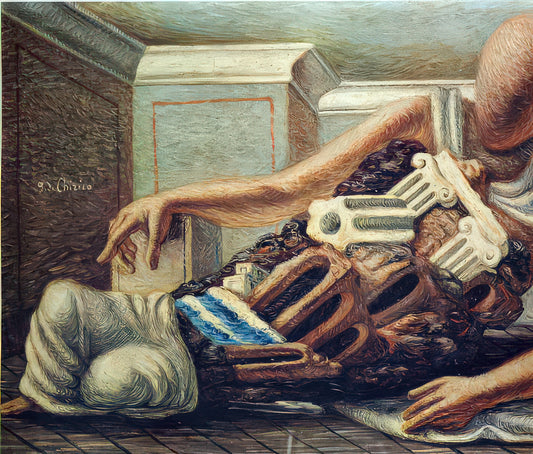 Giorgio de Chirico and the Enigma of Metaphysical Painting: A Curator's Guide - ARCHAEOLOGIST by Giorgio de Chirico