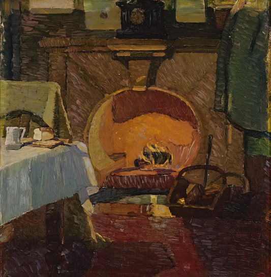 Grace Cossington Smith Acrylic Print: A Modernist Legacy in Contemporary Art - Firelight - 1919 by Grace Cossington Smith