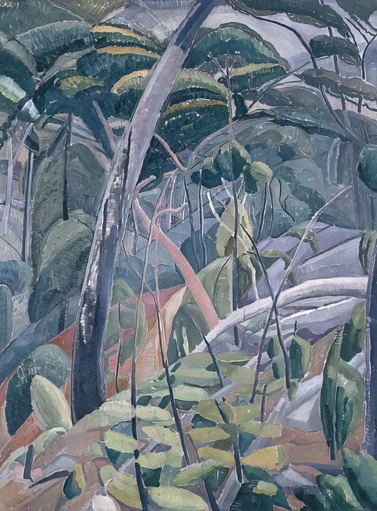 Grace Cossington Smith Framed Canvas Print: A Curated Guide to Owning a Modernist Masterpiece - The gully - 1928 by Grace Cossington Smith