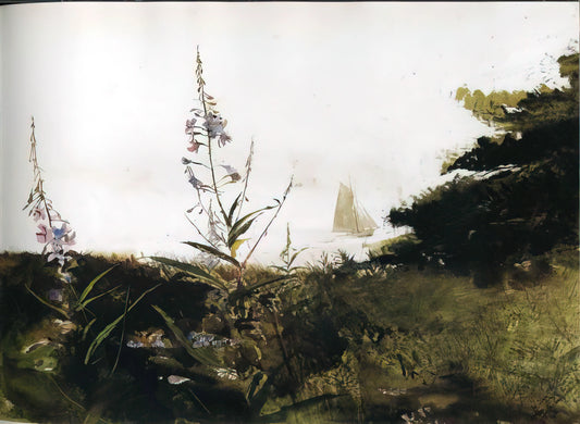 Groundhog Day by Andrew Wyeth: A Masterpiece of American Realism - UNDER SAIL by Andrew Wyeth