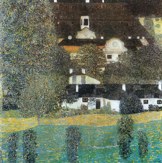 Gustav Klimt Apple Tree Print: A Golden Journey into Symbolism and Nature - SCHLOSS KAMMER AM ATTERSEE II 1909 by Gustav Klimt