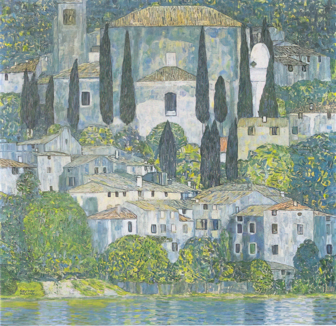 Gustav Klimt Giclée Prints: The Definitive Guide to Museum-Quality Reproduction - CHRURCH IN CASSONE 1913 by Gustav Klimt