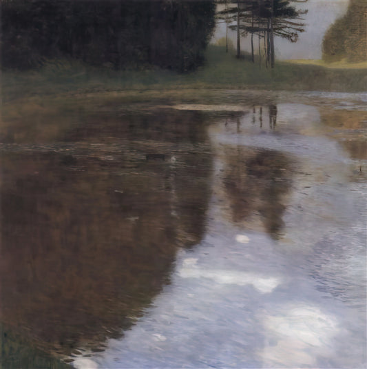 Gustav Klimt The Kiss Art Print: A Collector's Guide to the Iconic Symbolist Masterpiece - QUIET POND IN THE PARK OF APPEAL by Gustav Klimt
