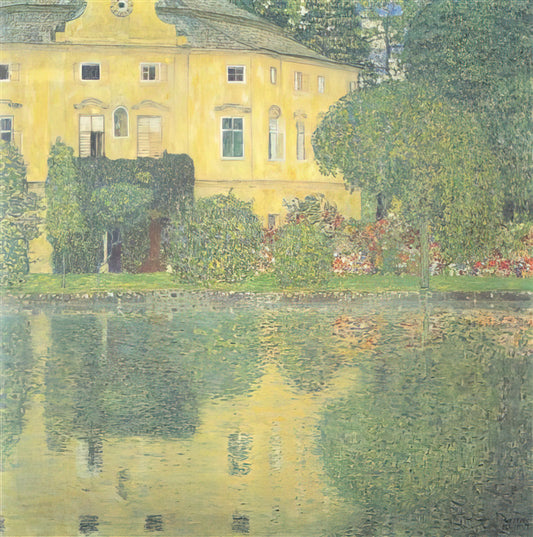 Gustav Klimt's Golden Phase: The Alchemy of Art and Symbolism - SCHLOSS KAMMER ON THE ATTERSEE IV by Gustav Klimt