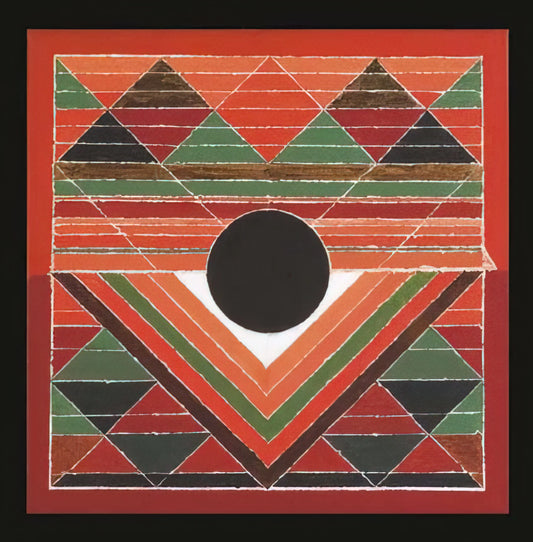 HS Raza Paintings: A Journey Through the Bindu and the Cosmos of Modern Indian Art - Bijh - Abstract Art by S. H. Raza
