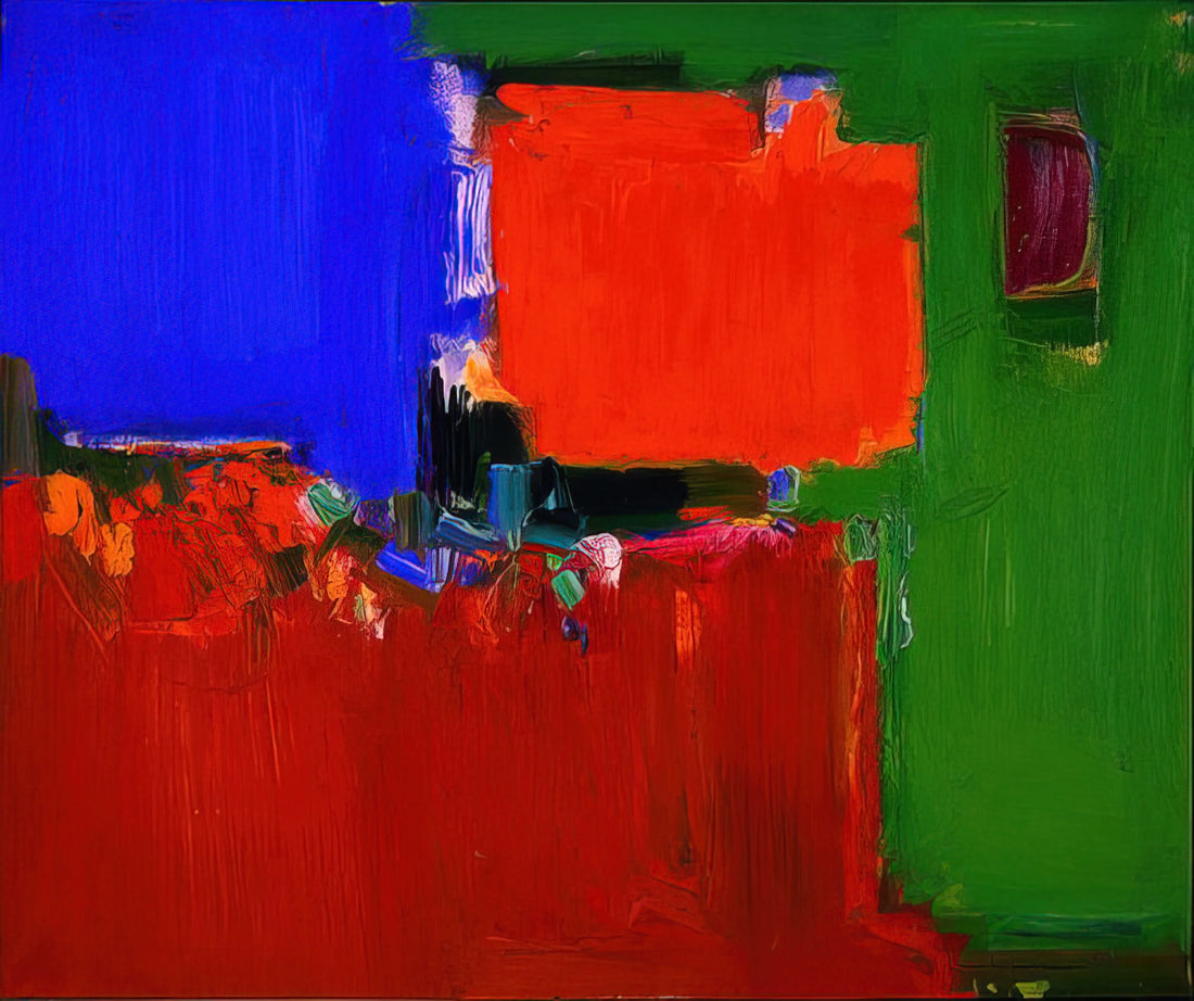 Hans Hofmann Slab Paintings: The Revolutionary Push-Pull Technique in Abstract Expressionism - Indian Summer by Hans Hofmann