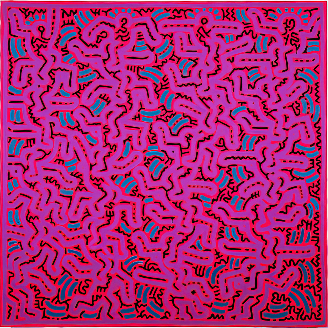Haring Dance: The Joyful Rebellion of Keith Haring's Iconic Figures - UNTITLED 1984 by Keith Haring