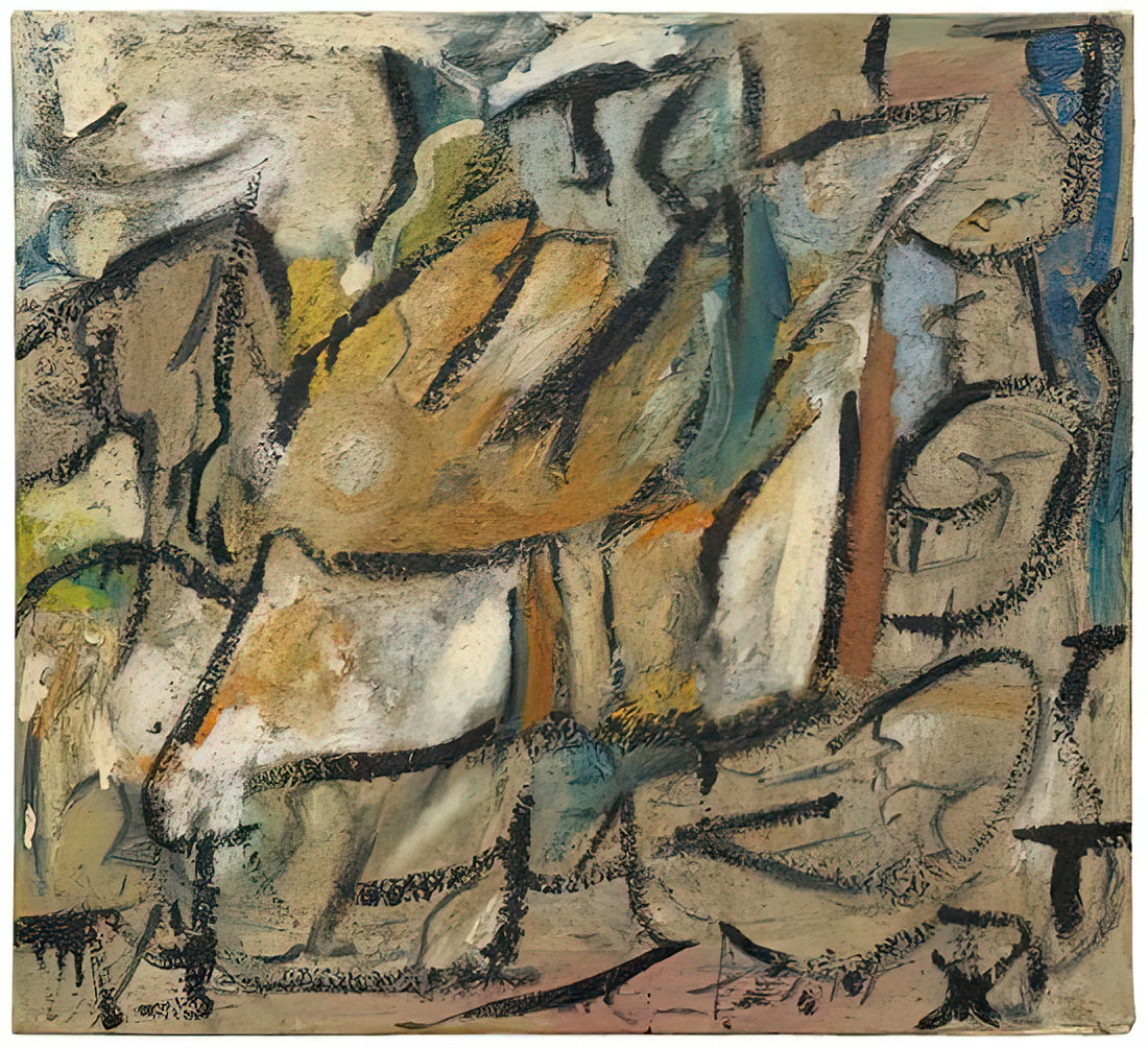 Helen Frankenthaler in Her Studio: The Creative Sanctuary of a Color Field Pioneer - August Weather, 1951- by Helen Frankenthaler