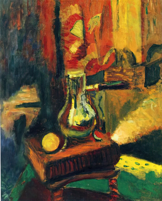 Henri Matisse Illustrations: The Master's Graphic Genius Beyond Color - STILL LIFE WITH CHOCOLATE POT 1900 by Henri Matisse