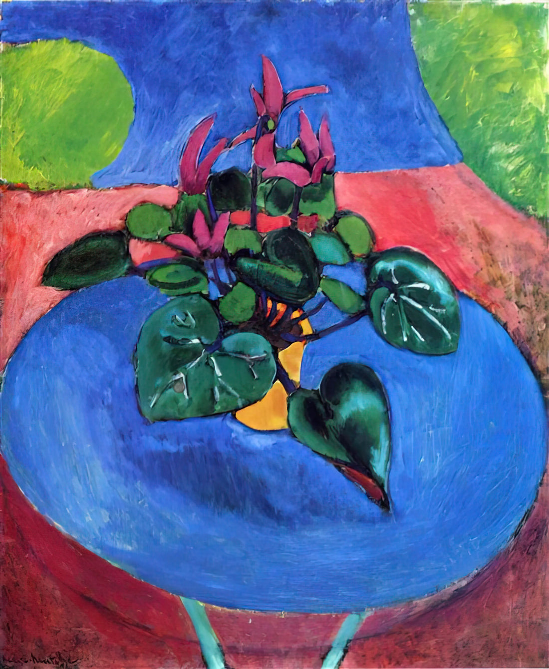 Henri Matisse Pink Studio: A Masterpiece of Color and Form - CYCLAMEN POURPRE 1912 by Henri Matisse