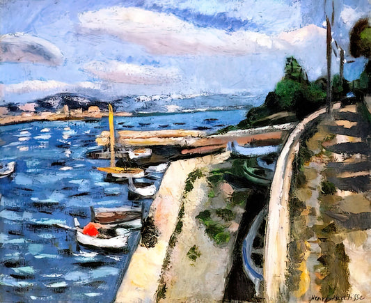 Henri Matisse Portrait of Lydia Delectorskaya: A Masterpiece of Intimacy and Color - VIEW OF ANTIBES 1925 by Henri Matisse
