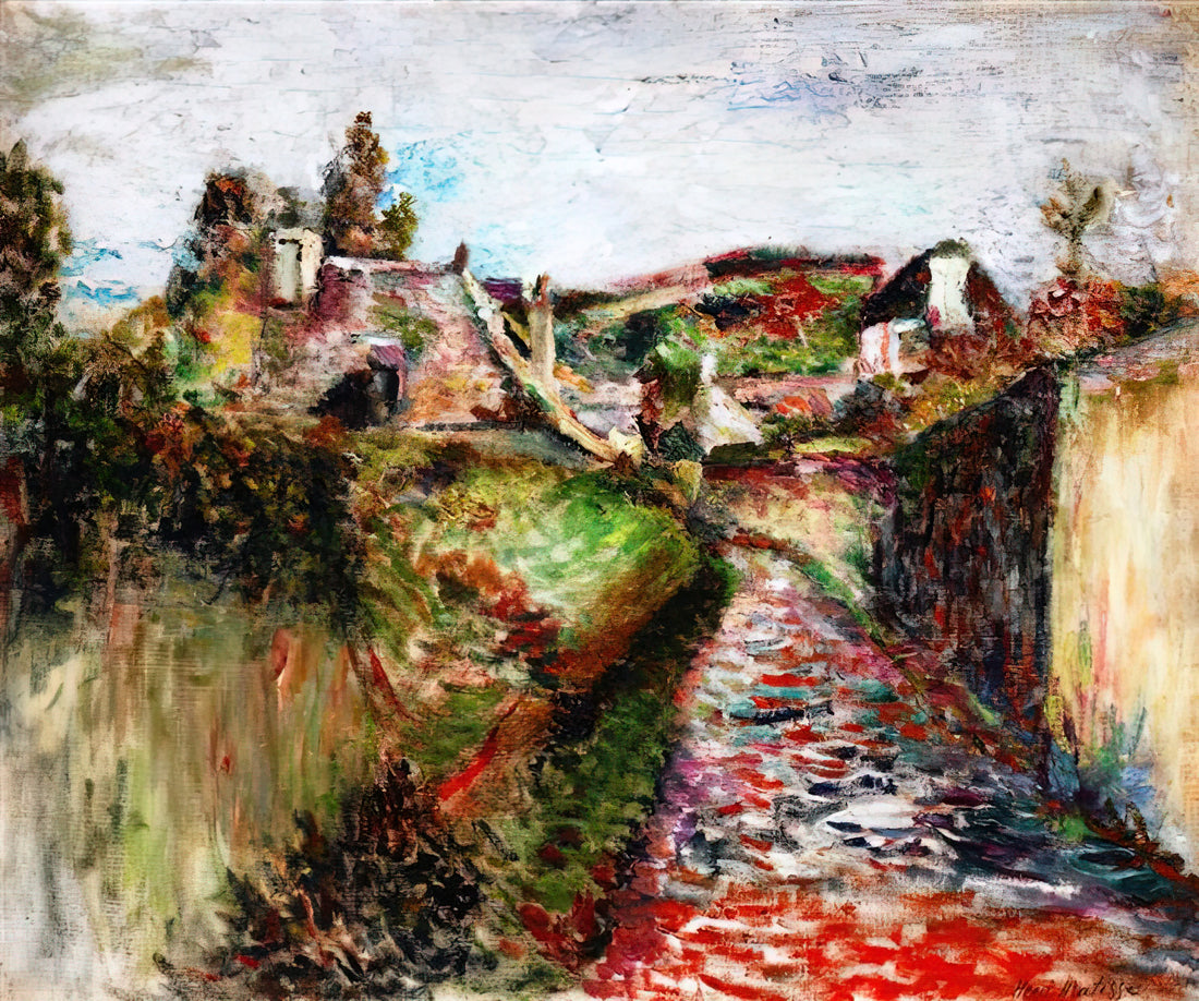 Henri Matisse Sculpture: The Painter's Form in Three Dimensions - VIEW OF BELLE ILE 1897 by Henri Matisse