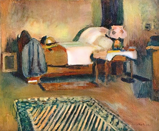 Henri Matisse Tree Print: A Study in Modernist Color and Form - MY ROOM IN AJACCIO 1889 by Henri Matisse