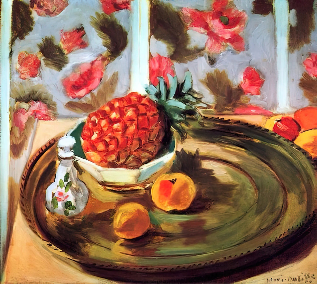 Henri Matisse and Galerie Maeght: A Historic Collaboration in Modern Art - STILL LIFE WITH PINEAPPLE 1924 by Henri Matisse