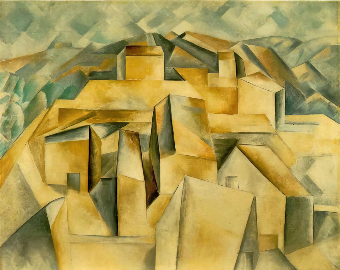 Henri Matisse and Pablo Picasso: The Rivalry That Shaped Modern Art - Houses on the hill by Pablo Picasso