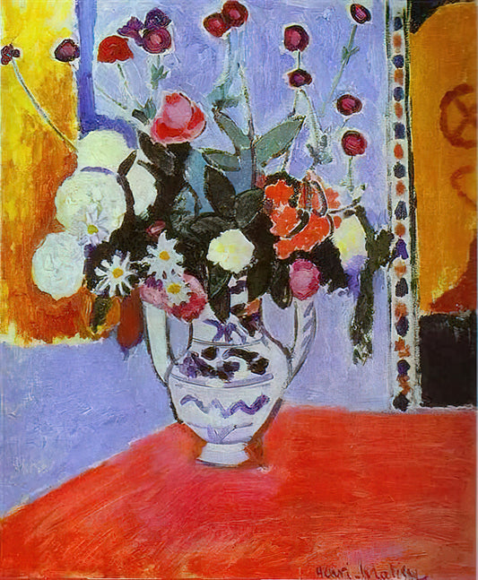 Henri Matisse at MoMA: A Curator's Guide to the Master's Works and Where to Find Museum-Quality Prints - A BUNCH OF FLOWERS 1907 by Henri Matisse