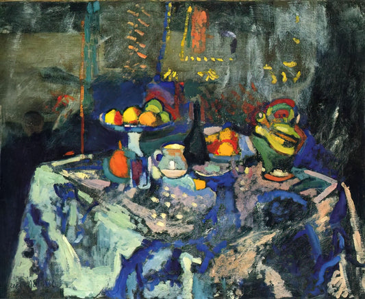 Henri Matisse for KS2: A Colorful Introduction to the Master of Modern Art - STILL LIFE WITH VASE BOTTLE AND FRUIT by Henri Matisse