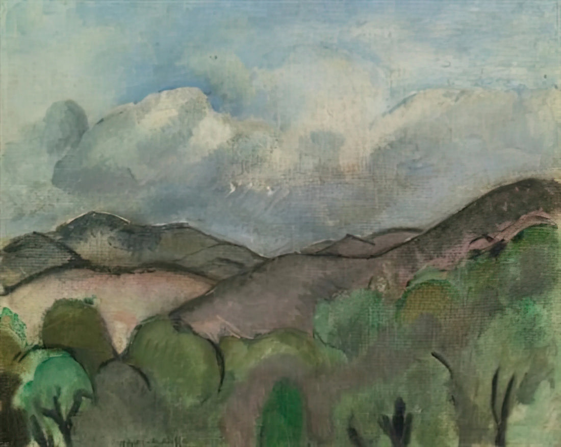 Henri Matisse in the 1920s: The Decade of Decorative Mastery and Artistic Transformation - LE MONT CHAUVE A NICE 1918 by Henri Matisse