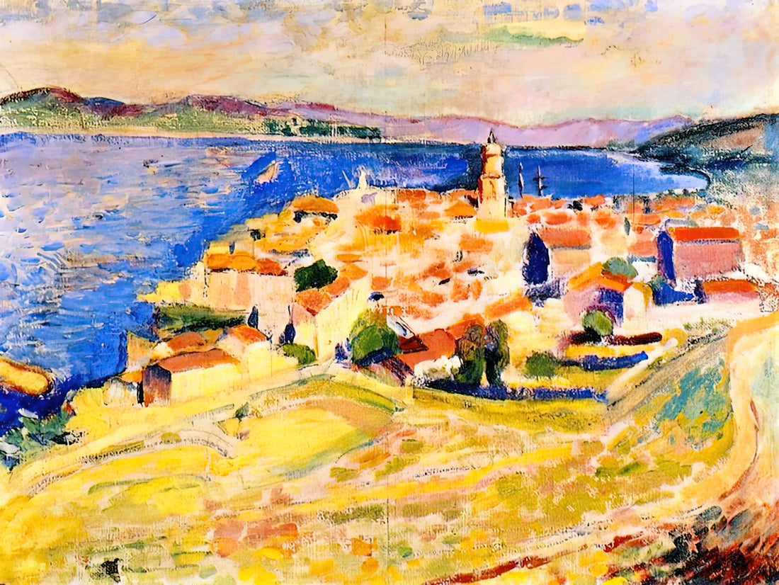 Henri Matisse: A Life in Color, Revolution, and Artistic Evolution - VIEW OF SAINT TROPEZ 1904 by Henri Matisse
