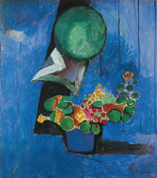 Henri Matisse's 1910 Masterpiece: A Pivotal Moment in Modern Art - FLOWERS AND CERAMIC PLATE 1913 by Henri Matisse