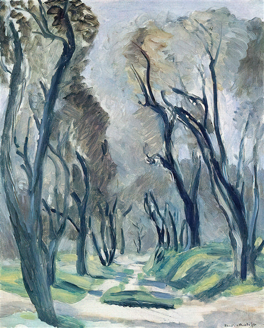 Henri Matisse's Red Studio 1911: A Revolutionary Masterpiece of Color and Space - AVENUE OF OLIVE TREES 1952 by Henri Matisse