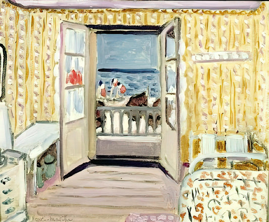 Henri Matisse's 'Sheaf': A Masterpiece of Late-Career Brilliance and Decorative Joy - INTERIOR JULY 14TH ETRETAT 1920 by Henri Matisse