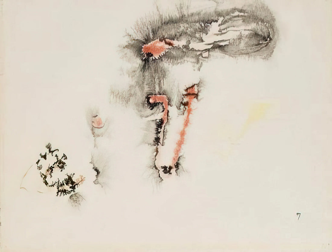 Henri Michaux Paintings: Exploring the Unconscious Through Mescaline and Ink - UNTITLED by Henri Michaux