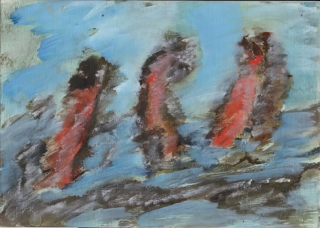 Henri Michaux and Frottage: Exploring the Unconscious Through Texture and Rubbing - UNTITLED KC 505 1984 by Henri Michaux