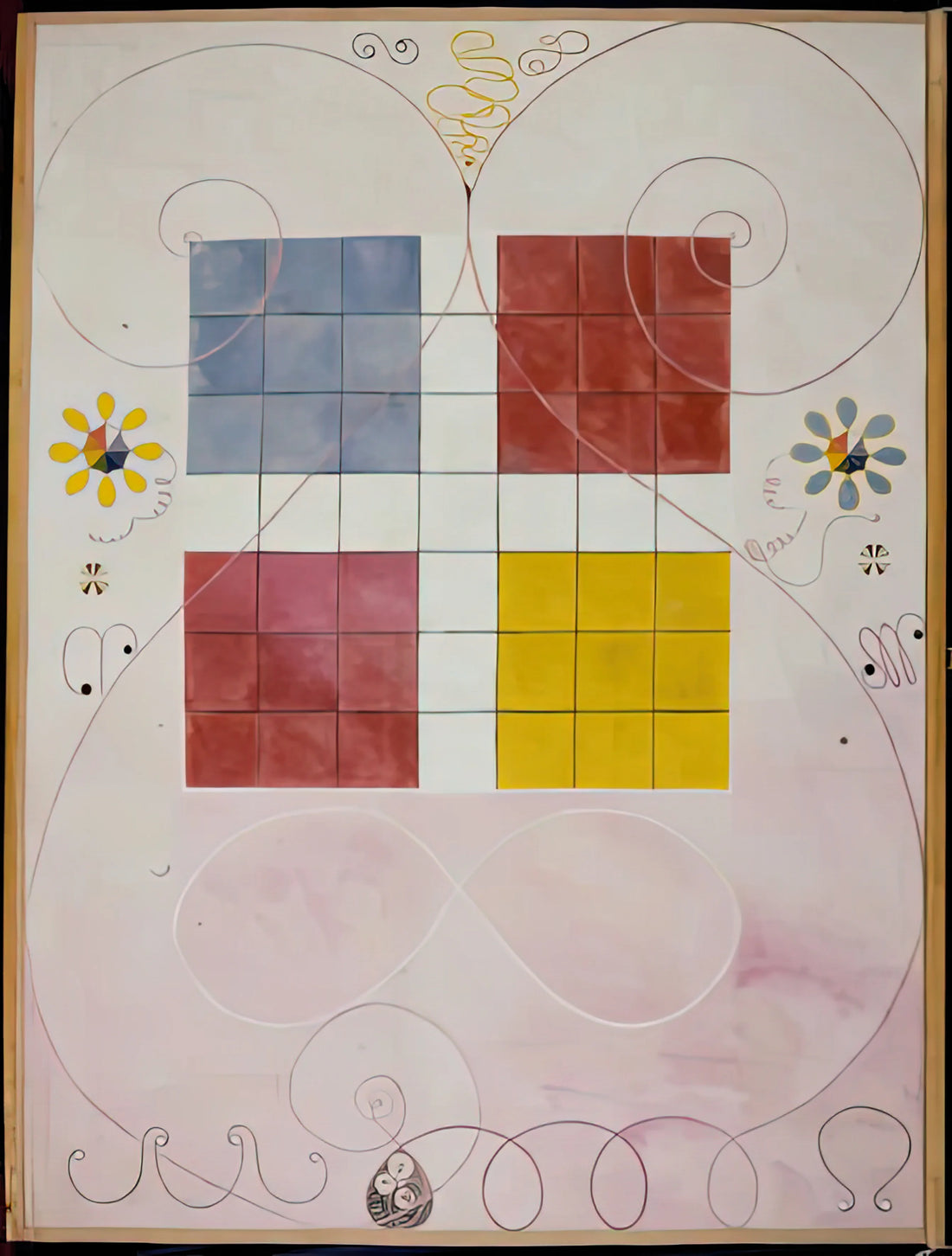 Hilma af Klint and the Visual Language of Chaos: Decoding the Abstract Pioneer's Mystical Vision - DE TIO ST RSTA N 10 ALDERDOMEN 1907 by Hilma af Klint