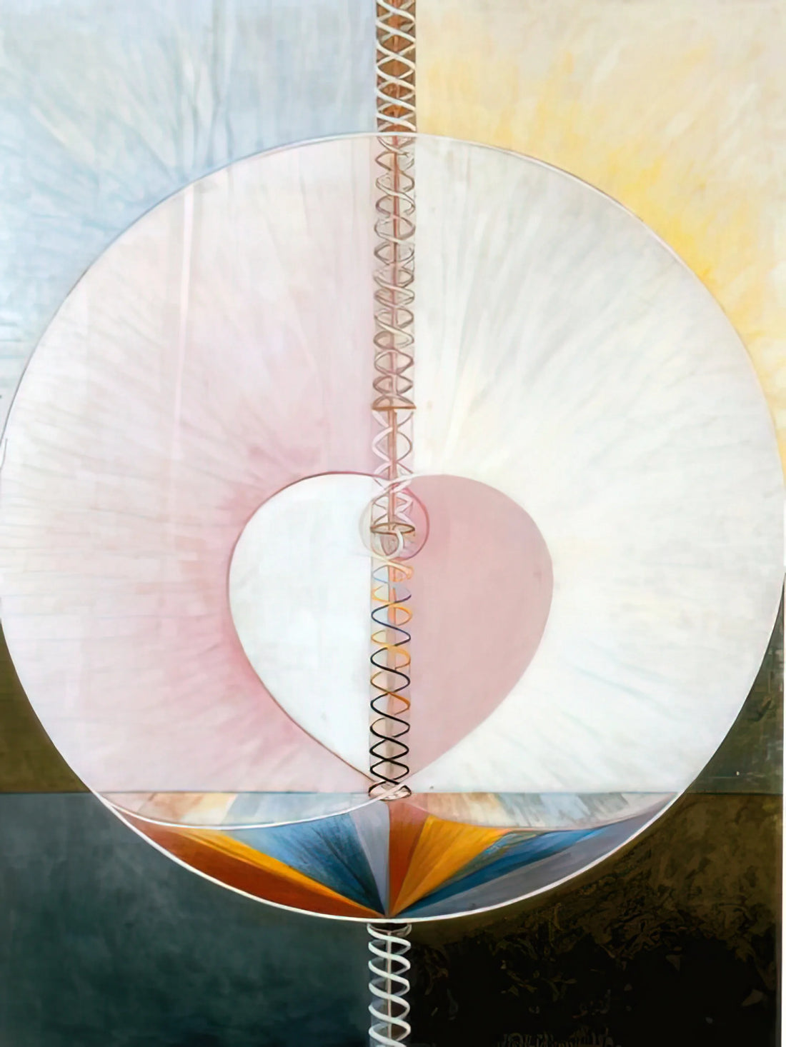 Hilma af Klint at Tate Modern: The Pioneering Abstract Artist Redefining Art History - WHAT A HUMAN BEING IS 1910 by Hilma af Klint