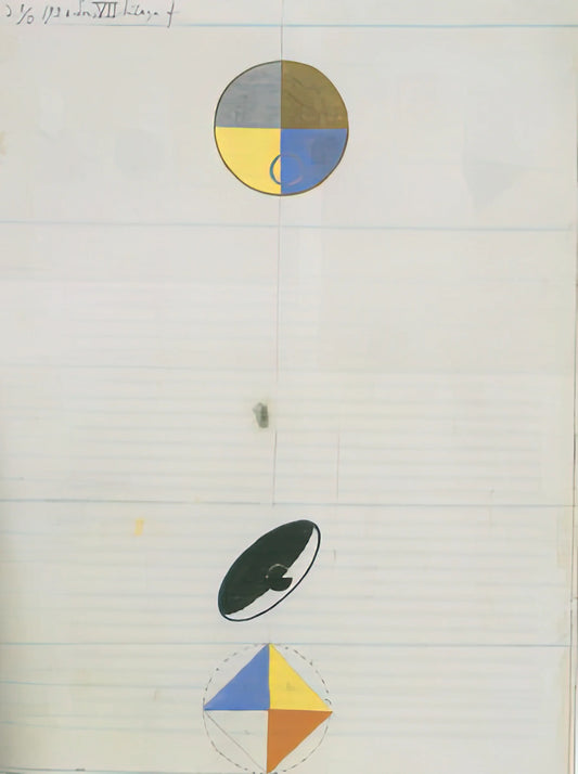Hilma af Klint: The Visionary Artist Whose Abstract Masterpieces Transcend Time - SERIES NO VII NO 3F 1920 by Hilma af Klint