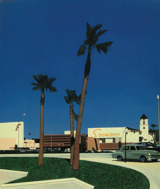 Hiroshi Nagai Price Guide: Understanding the Value of Retro-Futurist Art Prints - In the beginning IV Mall by Hiroshi Nagai
