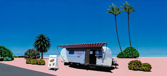 Hiroshi Nagai: The Master of Idyllic Utopias in Poster Art - Lemson's Beams by Hiroshi Nagai