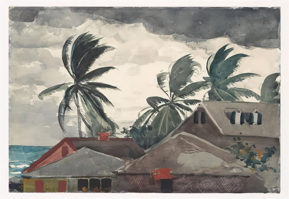 Homer Prints: A Guide to Winslow Homer's Iconic Art Reproductions - HURRICANE BAHAMAS 1898 by Winslow Homer