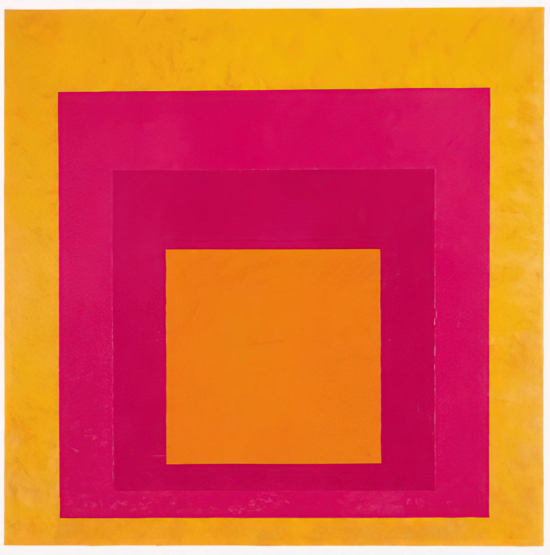 Interaction of Colors: Josef Albers' Revolutionary Exploration of Perception - HOMAGE TO THE SQUARE LA TEHUANA 1951 by Josef Albers