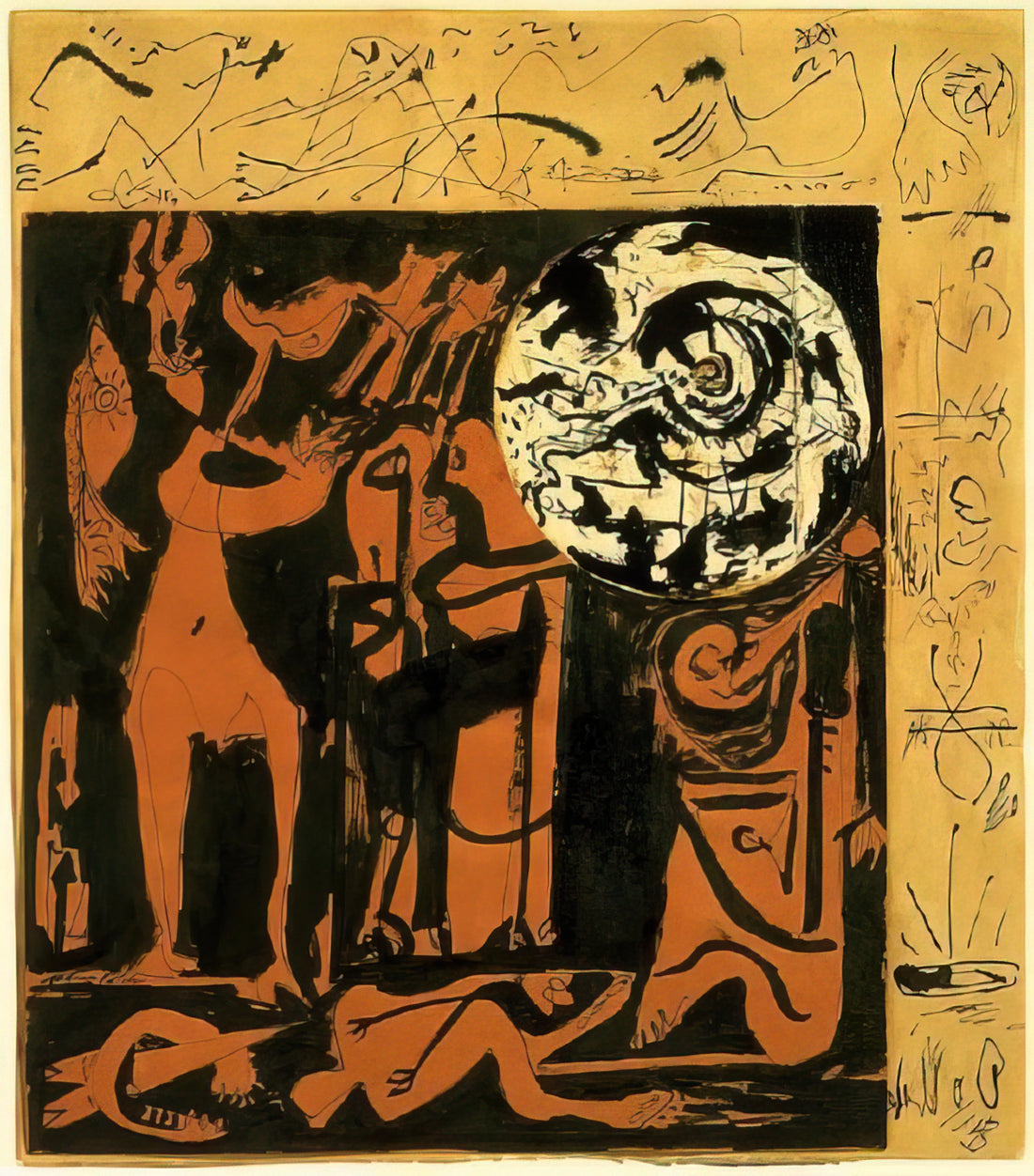 Jackson Pollock Artwork: The Revolutionary Drip Paintings That Changed Modern Art - UNTITLED 3 by Jackson Pollock