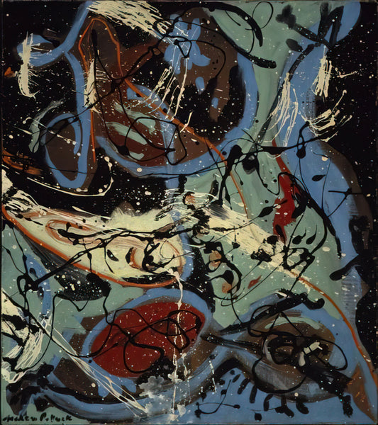 Jackson Pollock No 15: Decoding the Masterpiece of Abstract Expressionism - COMPOSITION WITH POURING II by Jackson Pollock