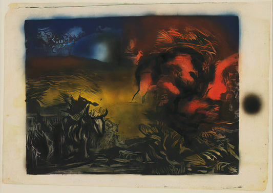 Jackson Pollock and Clement Greenberg: The Revolutionary Alliance That Defined Abstract Expressionism - LANDSCAPE WITH STEER 1937 by Jackson Pollock
