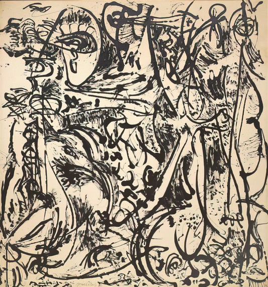 Jackson Pollock and Refik Anadol: The Convergence of Chaos and Computation - ECHO 1951 by Jackson Pollock
