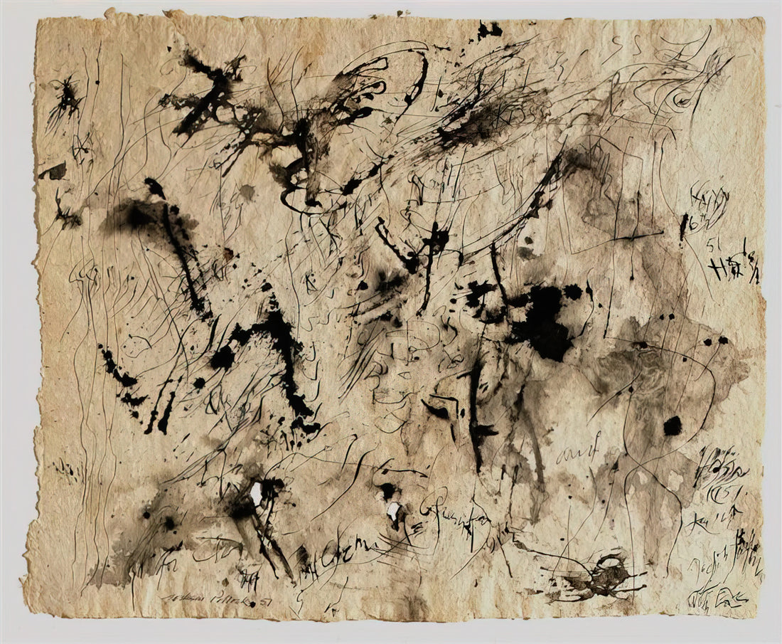 Jackson Pollock at MoMA: A Definitive Guide to His Paintings and Legacy - UNTITLED 1951 1 by Jackson Pollock