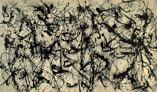 Jackson Pollock vs. Norman Rockwell: A Study in American Art Extremes - NUMBER 32 1950 by Jackson Pollock
