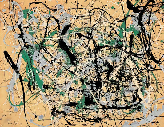 Jackson Pollock: The Famous Artist Who Revolutionized Painting Through Splattered Paint - NUMBER 17 1949 by Jackson Pollock