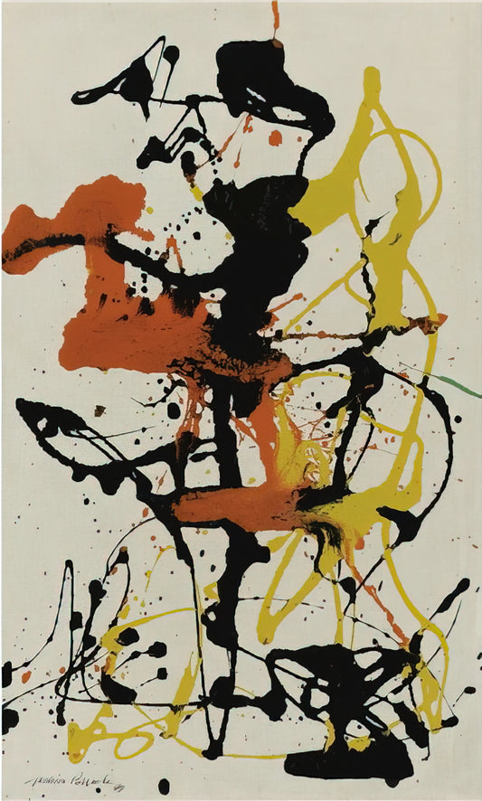 Jackson Pollock's Black and Red: A Deep Dive into the Artist's Most Visceral Works - NUMBER 26 1949 by Jackson Pollock