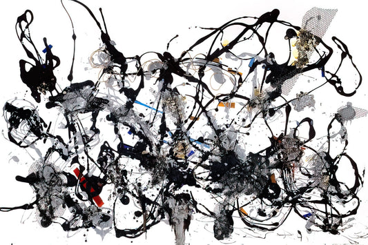 Jackson Pollock's Black and White Paintings: A Radical Exploration of Line, Rhythm, and Abstraction - NUMBER 29 1950 by Jackson Pollock