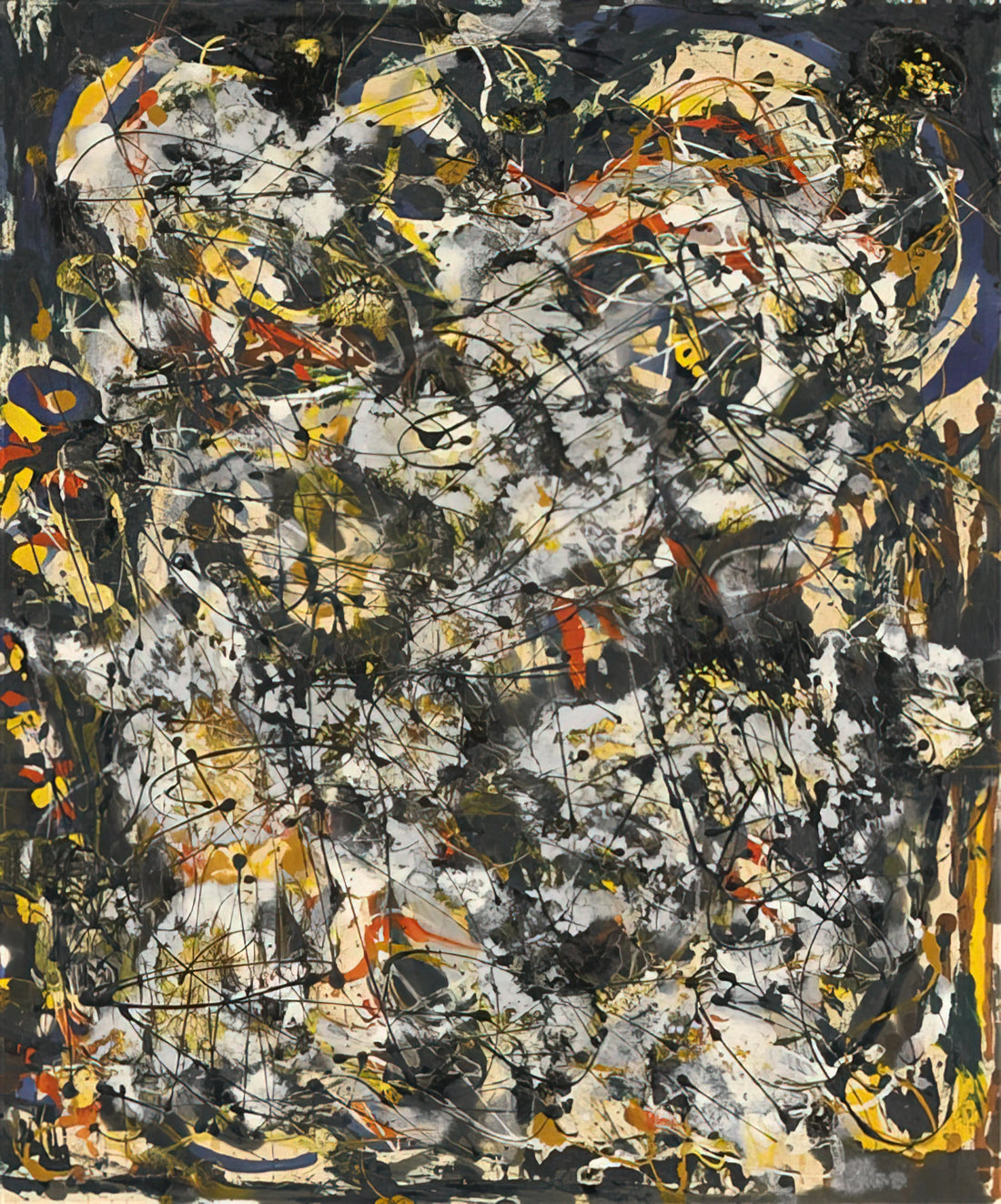 Jackson Pollock's Lavender Mist Print: A Portal to Abstract Expressionism - NUMBER 4 1951 by Jackson Pollock