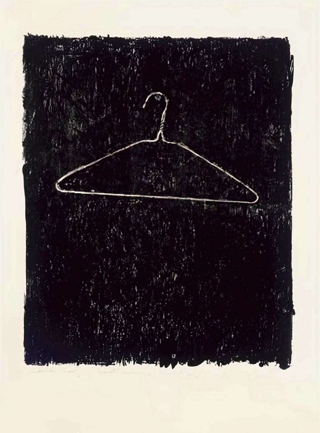 Jasper Johns Abstract Art: Decoding the Master of American Neo-Dada - COAT HANGER II by Jasper Johns