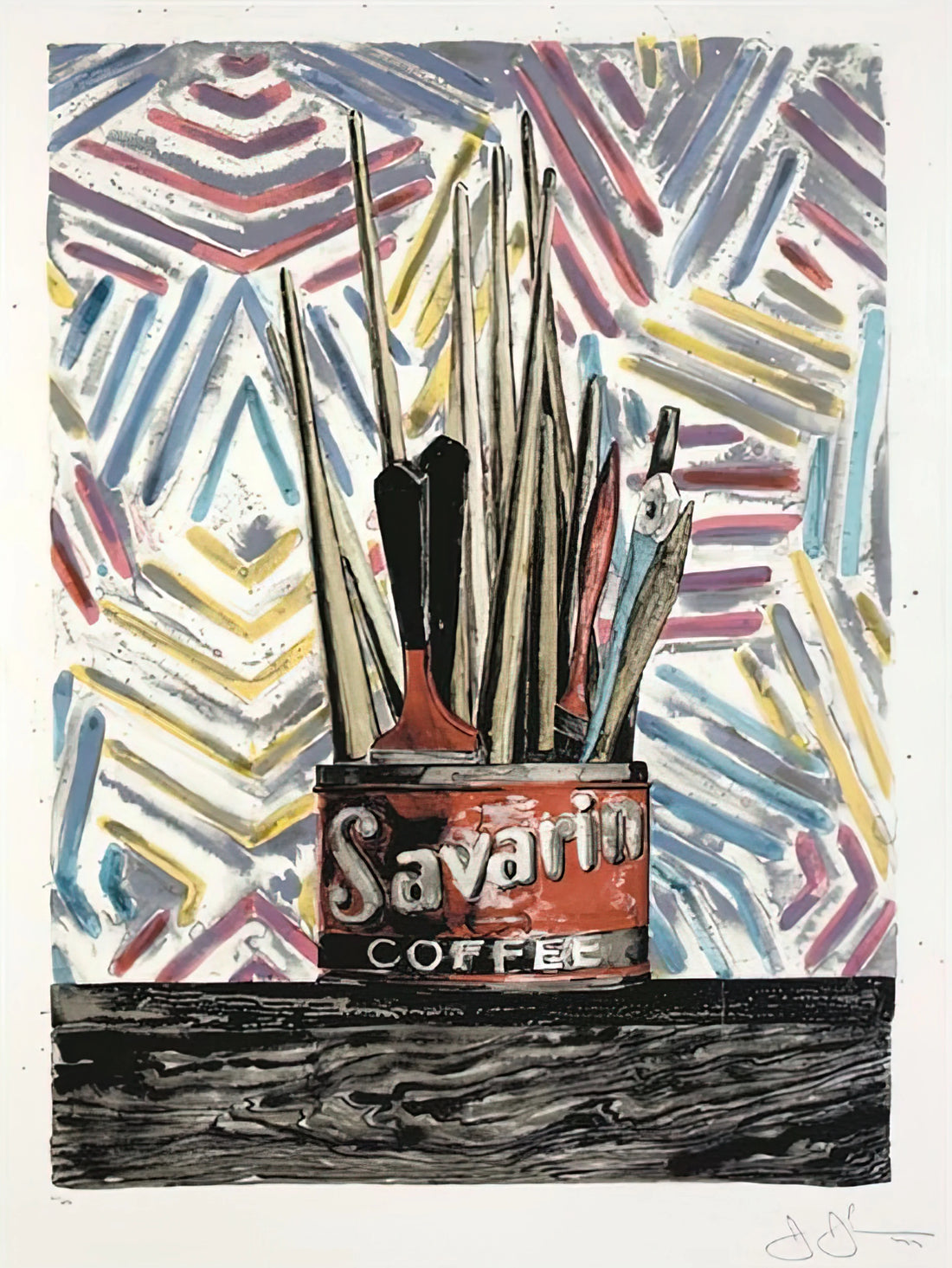 Jasper Johns Signed Poster: Authenticity, Value, and Collector Insights - SAVARIN ULAE 183 by Jasper Johns