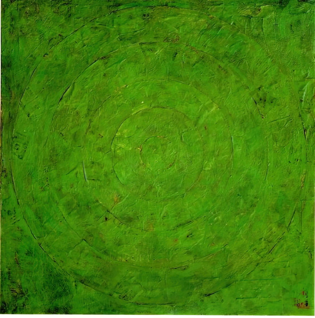 Jasper Johns: The Revolutionary American Artist Who Redefined Modern Art - GREEN TARGET by Jasper Johns